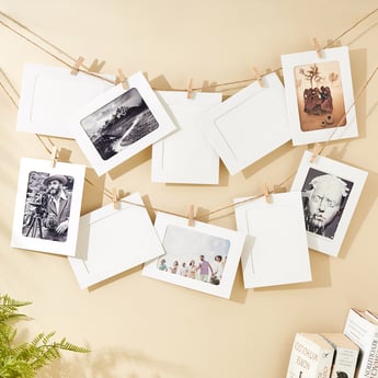 Corsica Snapshot Set of 10 Paper Hanging Photo Frames - 15.5x11.5cm