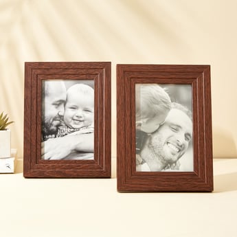 Pacific Sepia Sepia Plus Set of 2 Wooden Photo Frames - 15x2 cm