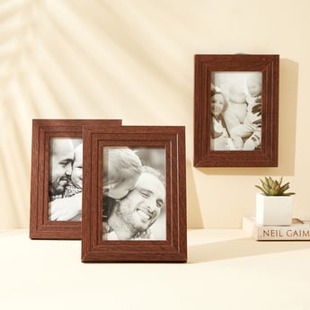 Pacific Sepia Sepia Plus Set of 3 Wooden Photo Frames - 15 x 20 cm