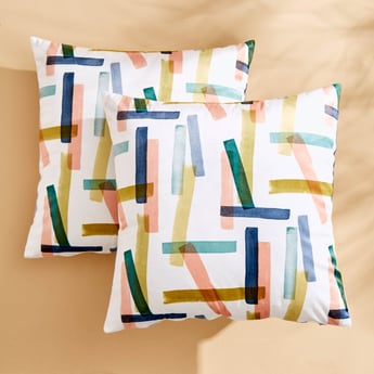 Evan Siringo Set of 2 Printed Cushion Covers - 40x40cm