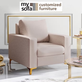 Noir Novelty Fabric 1-Seater Sofa - Customized Furniture