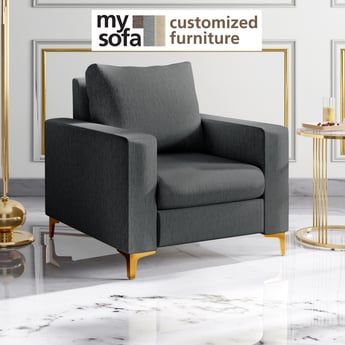 Noir Novelty Fabric 1-Seater Sofa - Customized Furniture