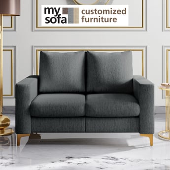 Noir Novelty Fabric 2-Seater Sofa - Customized Furniture