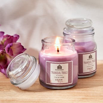 Colour Refresh Set of 2 Lavender Scented Jar Candles