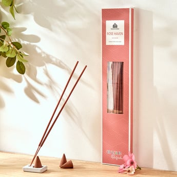 Colour Refresh 31Pcs Rose Incense Sticks Combo Set with Holder