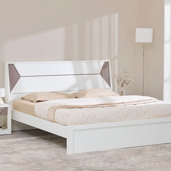 Quadro Edge King Bed - White