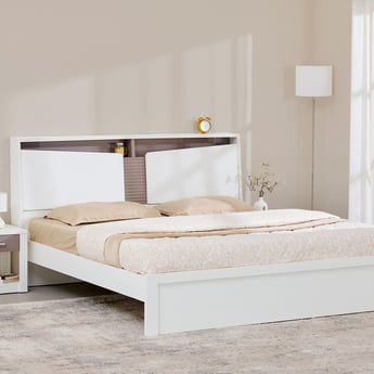 Quadro Flex King Bed - White
