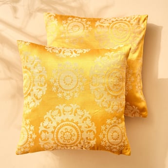 Jade Cassa Set of 2 Jacquard Cushion Covers - 40x40cm