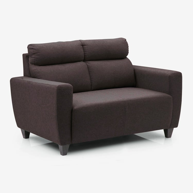 Helios Emily Fabric 2-Seater Sofa - Brown