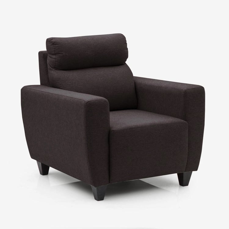 Emily Fabric 3+1 Seater Sofa Set - Brown