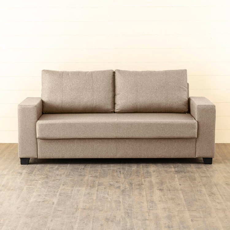 Helios Mendoza Fabric 3-Seater Sofa - Beige
