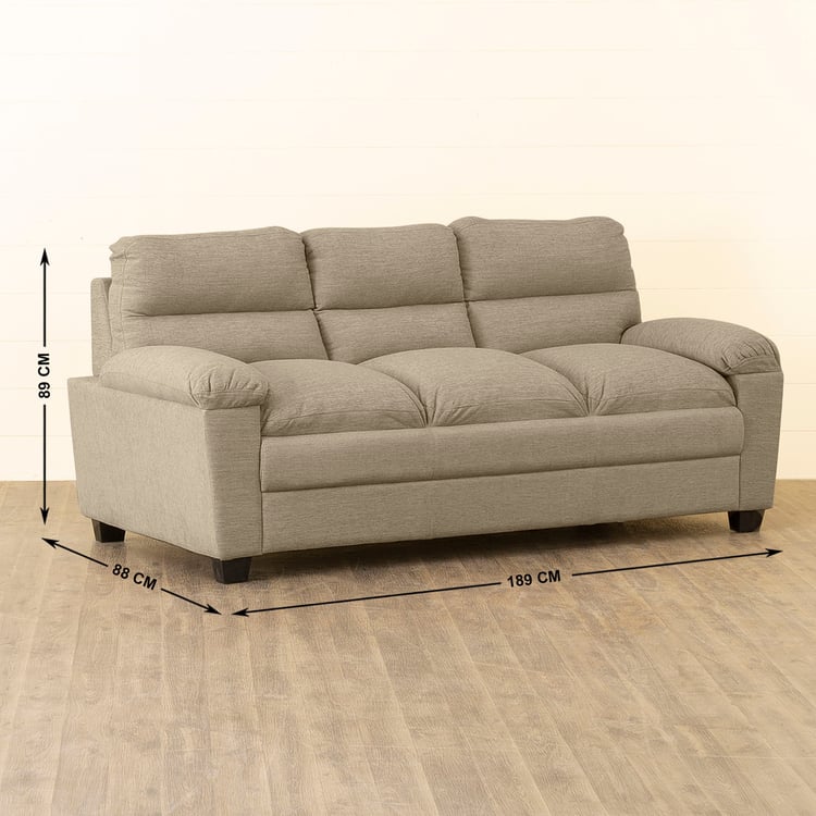 Helios Scott Nxt Fabric 3-Seater Sofa - Beige