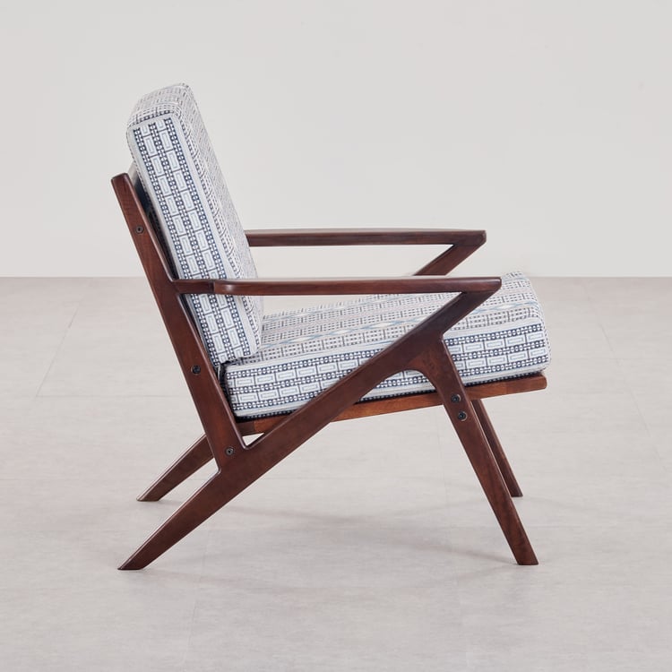 Rio Mango Wood Lounge Chair - White