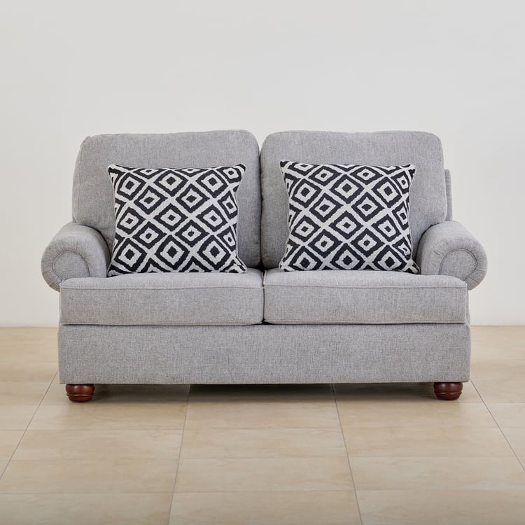 Helios Alvina Fabric 2-Seater Sofa - Grey