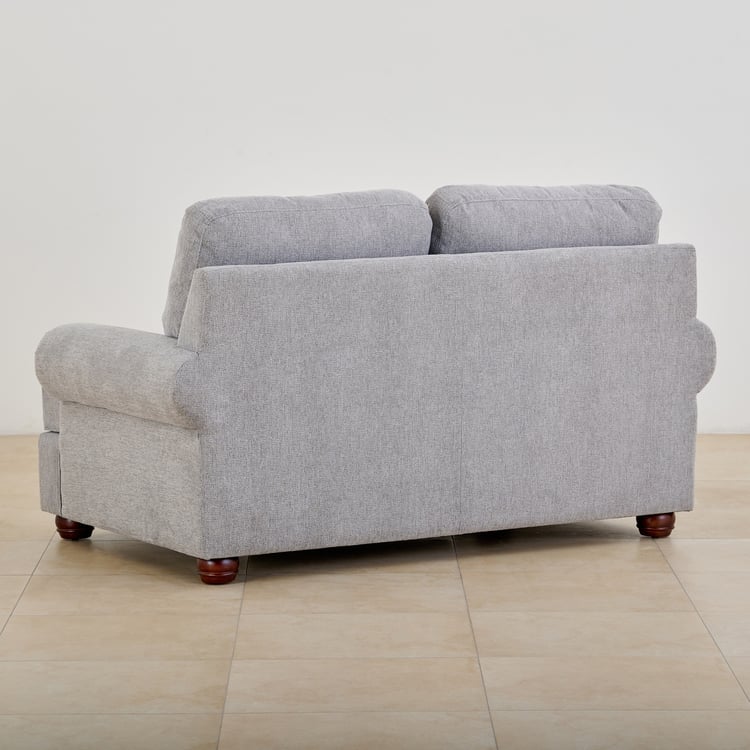 Helios Alvina Fabric 2-Seater Sofa - Grey