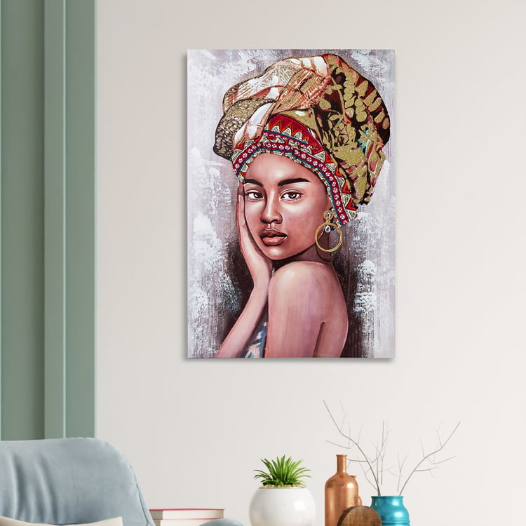 Artistry Canvas African Lady Picture Frame - 50x75cm