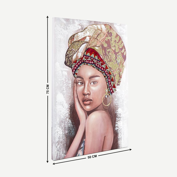 Artistry Canvas African Lady Picture Frame - 50x75cm