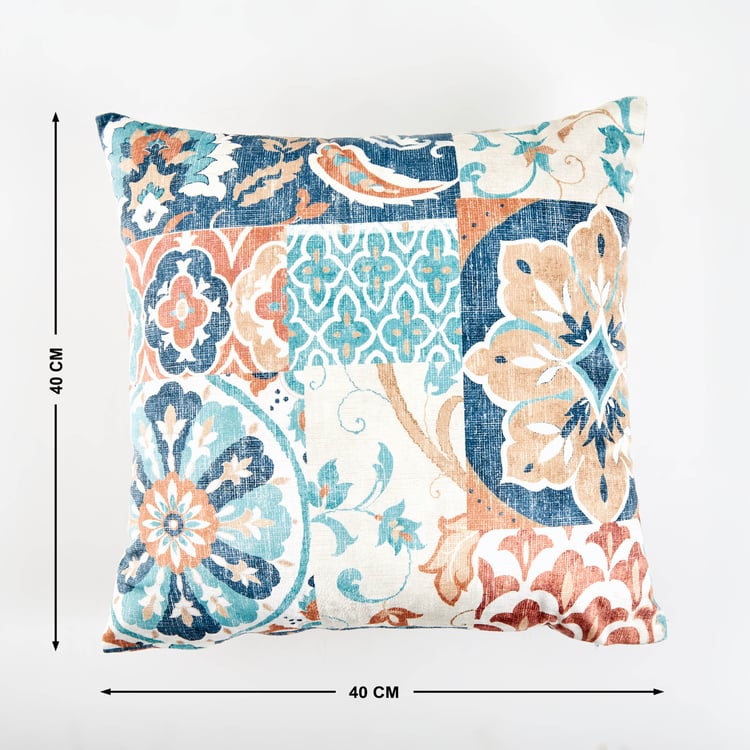 Evan Atlas Set of 2 Printed Cushion Covers - 40x40cm