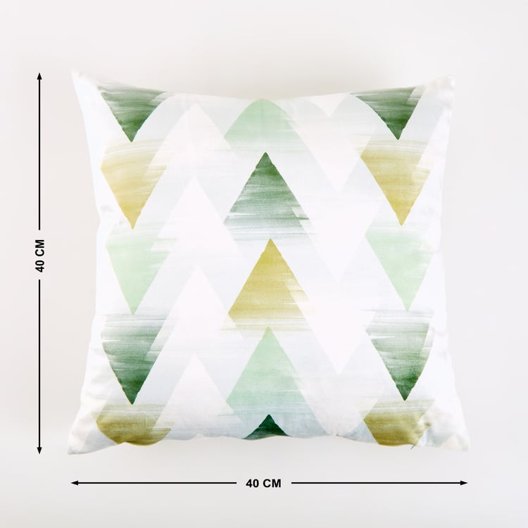 Evan Sesame Set of 2 Printed Cushion Covers - 40x40cm