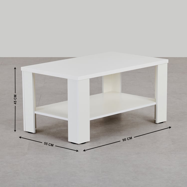 Clary Coffee Table - White
