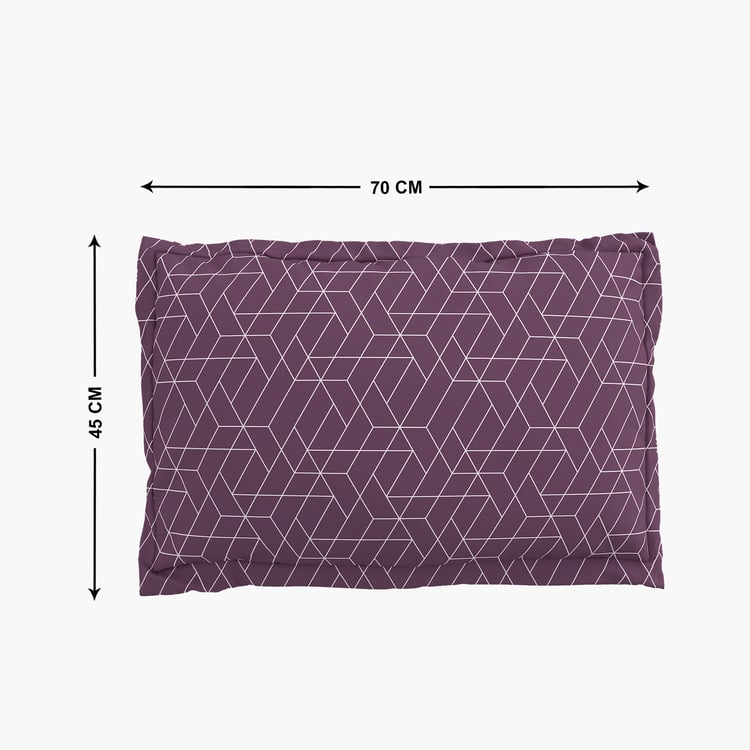 Ellipse Sisal Set of 2 Printed Pillow Covers - 70x45cm