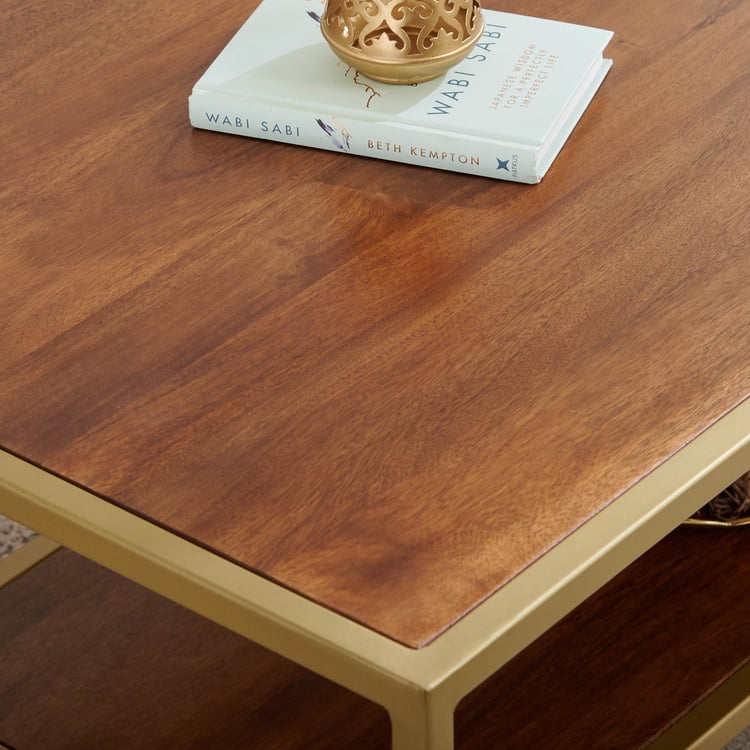 Helios Byron Mango Wood Coffee Table - Brown