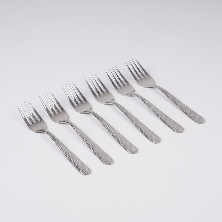Glister Elke Set of 6 Stainless Steel Baby Fork