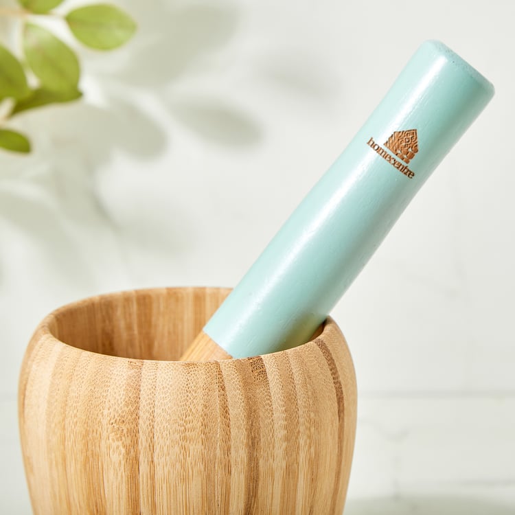 Spinel Perennial Bamboo Mortar and Pestle Set
