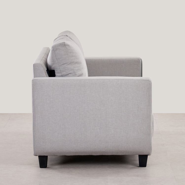 Berry Fabric 3-Seater Sofa - Grey