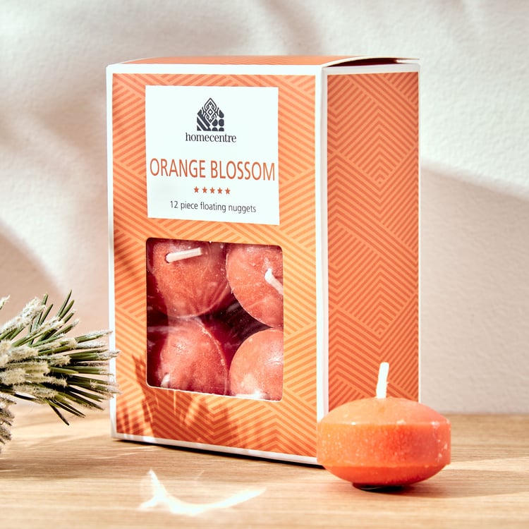Colour Refresh Set of 12 Mandarin Scented Floating Nuggets
