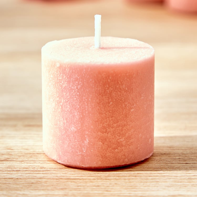 Colour Refresh Set Of 6 Rose Scented Votive Candles
