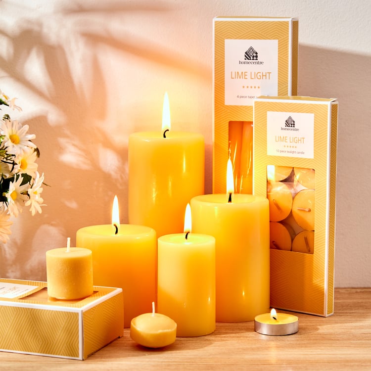 Colour Refresh Set of 10 Citrus Scented T-Light Candles