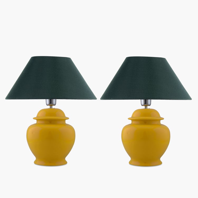 HOMESAKE Ceramic Set of 2 Table Lamps