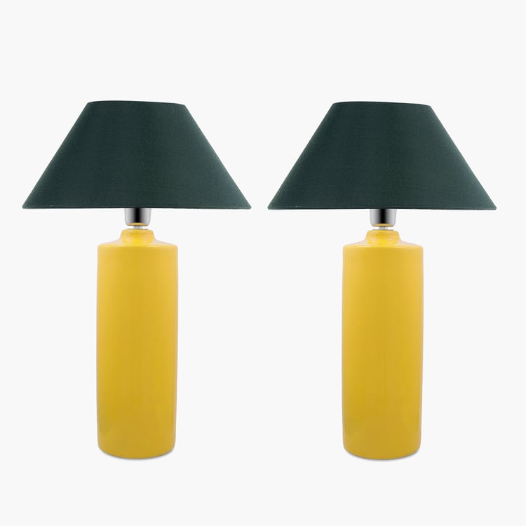 HOMESAKE Ceramic Set of 2 Table Lamps